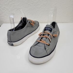 Sperry Gray Pier View Slide On Sneaker 6.5